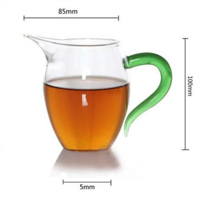 Artificial blowing high-temperature Kung Fu tea cup fair glass 300ML