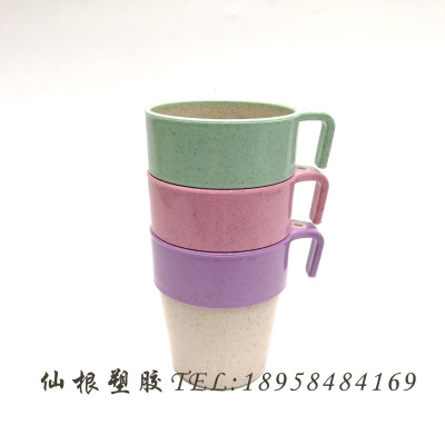 Wheat Straw Water Cup 4 Pcs/set High Quality Mugs XG118 6866