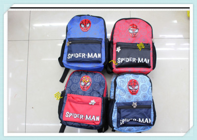 Flying love child backpack student backpack Captain America cartoon bags
