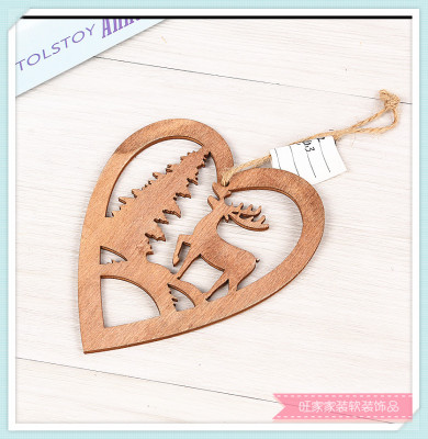 Christmas Series Wooden Crafts Pendant Wooden Gift Pendant Crafts Pendant Factory Direct Sales Pendant