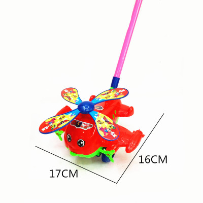 Child push toys bags of fancy plastic hand plane toys