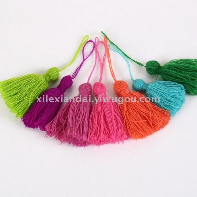 Factory Direct Sales Multicolor Cotton String Tassel Tassel Ornament DIY