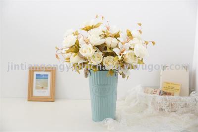 Artificial flower of lily rose artificial flower interior decoration wedding factory direct
