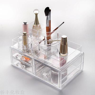 Korean Waterproof Drawer Storage Box Crystal Multi-Functional Jewelry Storage Box Finishing Box 1551-3