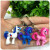 Hot style PVC key chain animation cartoon pony polly simulation 3D doll key chain package