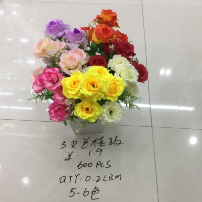 5 forks languimei simulation flower artificial flower