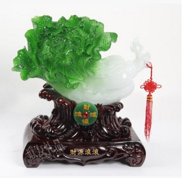 Small revenue billow, resin imitation jade home furnishing craft gifts