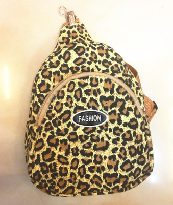 Leopard chest small chest Pack men's and women's universal canvas shoulder bag