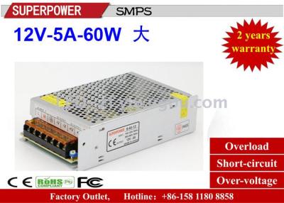 DC 60W security 12V5A LED switching power supply/adapter power supply