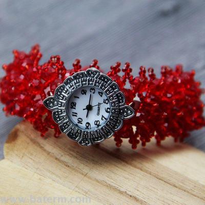 Korean Fashion DIY Hand-Woven Beads Bracelet Watch Women's Wrist Watch Personality Student's Watch