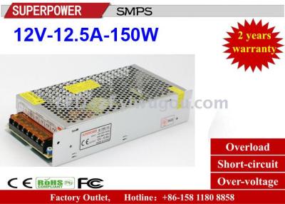 DC 12V12.5A switching power supply LED 150W security adapter power