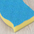 Factory Direct Sales Household Dish-Washing Sponge Wave S-Type Pu Diamond Sponge 1 Piece