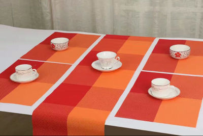 The food mat and the table flag are easy to clean.