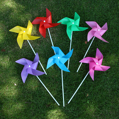 Diy children toys small windmill gifts four leaf windmill wholesale holiday decoration four-corner windmill