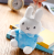 Cute rabbit stuffed small children's toy wedding celebration throwing small scratcher doll.