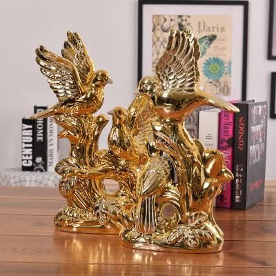 Gao Bo Decorated Home Electroplating Scrubs magpie modern Chinese-style house of pottery decoration