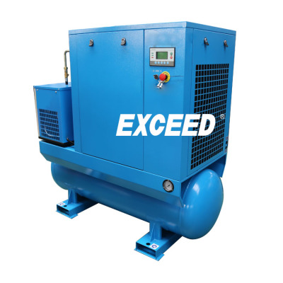 22KW screw air compressor with dryer and 300 liters air tank