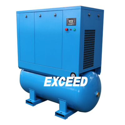 5.5KW screw air compressor with dryer and 300 liters air tank