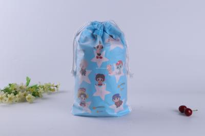 PEVA PE Plastic Drawstring Bag Drawstring Bag Carrier Rope Handle Bag Swimsuit Bag