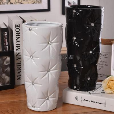 Gao Bo Decorated Home European hand-pasted drilled vases home decoration of pottery decoration