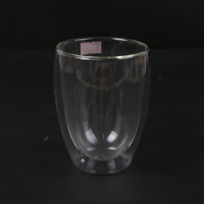 Transparent Glass Cup Household Uncovered Water Cup Teacup Milk Cup Juice Cup Heat Resistant Double Glass Water Cup