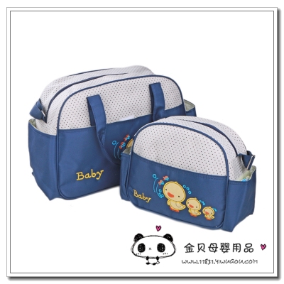 Classic hot style duck design with large capacity slanted baby bag for mother and baby products
