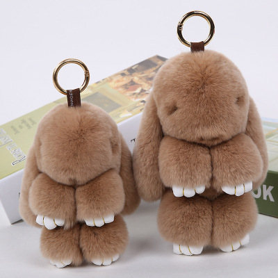 Dressed as dead rabbit fur fur cute rabbit bag stuffed toy doll small pendant
