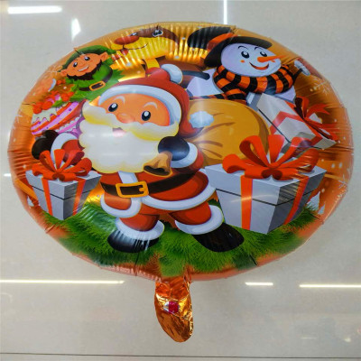 Christmas decoration aluminum balloon 18 inches aluminum film ball