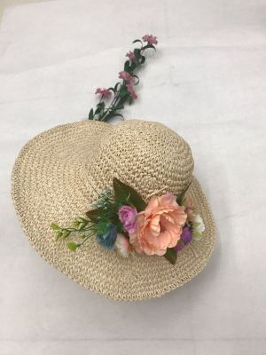 Straw hat hat knitting