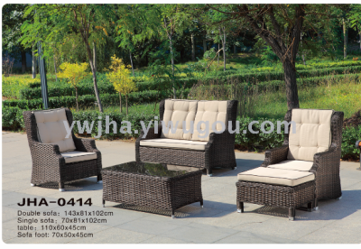 Rattan furniture, casual furniture, outdoor leisure products, rattan sofa JHA-0413
