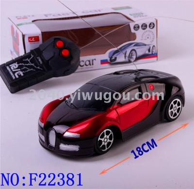 Remote control car Bugatti 3D light b RC car boy children's toy car remote control car