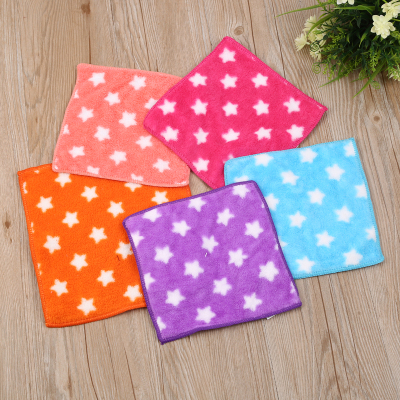 Pure cotton cartoon lovely children towel all cotton soft absorbent baby face small face towel.