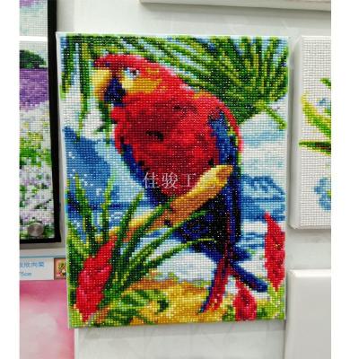 Framed Parrot diamond drill DIY decorative painting painted picture frame