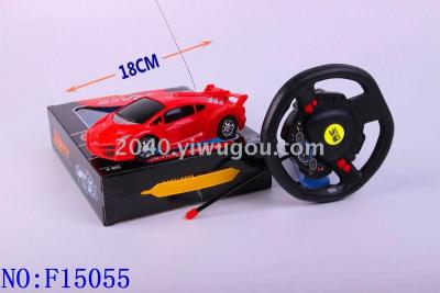 Poison Lamborghini second corridor steering wheel with light RC car boy children's toy car