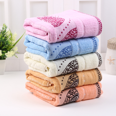Pure cotton plain cut jacquard towel soft absorbent cotton face towel.