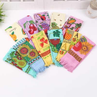 Pure cotton towel flower printed face towel soft and comfortable.