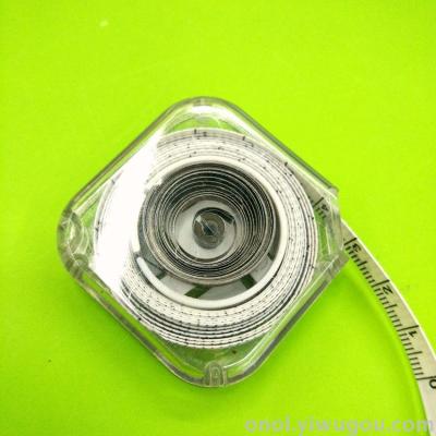 Transparent cloth tape measure 1. Singapore brand auto shrink 5M mini square