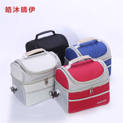 New stock creative double Oxford insulation bag 10 l portable picnic fresh ice pack waterproof lunch bag
