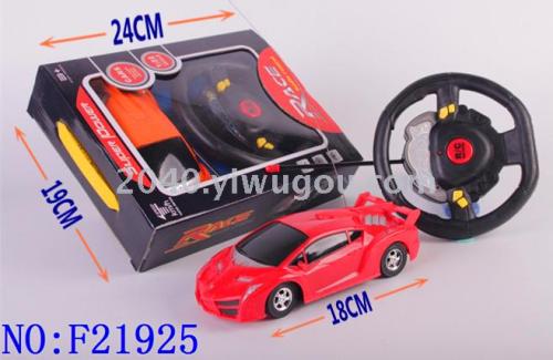 four-way remote control car boy children toy car remote control car with steering wheel