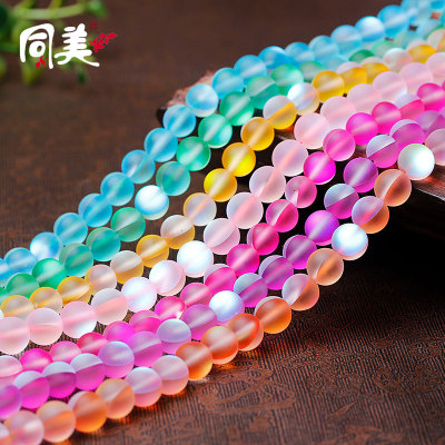 With beautiful color Flash Shi Sanzhu semi-finished DIY Crystal fashion jewelry accessory wholesale bead holes