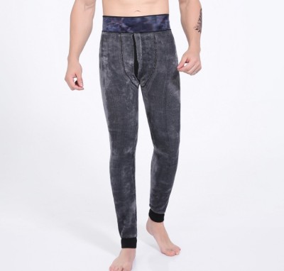 Men's thermal pants plus fiber wool-thick Graphene fever winter pants waist leggings