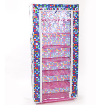The Shoe rack simple multi-layer household dustproof consists of a luxurious cabinet