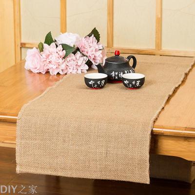 DIY natural linen table runner-style table runner table flag manufacturers zero-profit wholesale