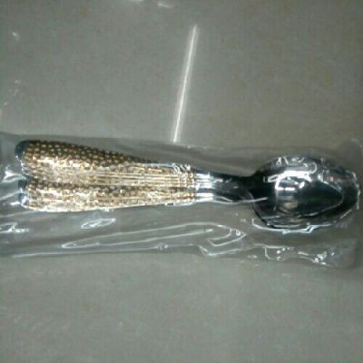 All Kinds of Water Throwing Large and Small Fork Spoon Plated Genuine Gold