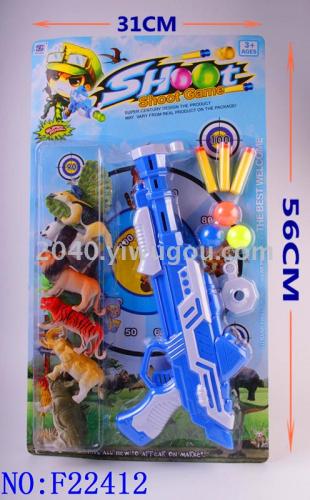 toy wholesale animal set toy play house toy soft bullet gun