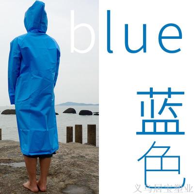 Factory direct selling quality EVA company raincoat outdoor adults with a length of 1.4m long sleeves waterproof scrub.