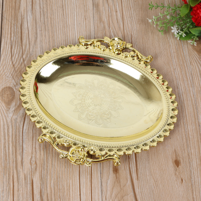 Marriott Craft European New Style Fruit Plate Fashion Electroplating Plate Tray