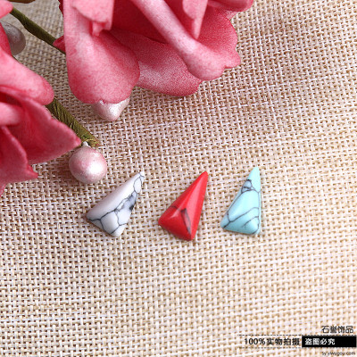Turquoise diy hand ring diamond ring triangle accessories accessories