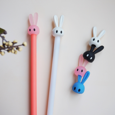 Rabbit PVC soft plastic penholder manufacturers direct sales