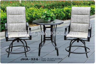 New folding top textilene table and Chair set/JHA-324